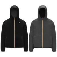 JACQUES POLAR REVERSIBLE - Fleece - Jacket - Man - BLACK PURE-GREY SMOKED