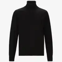 HENRY MERINO - KNITWEAR - Pull  Over - Man - BLACK PURE