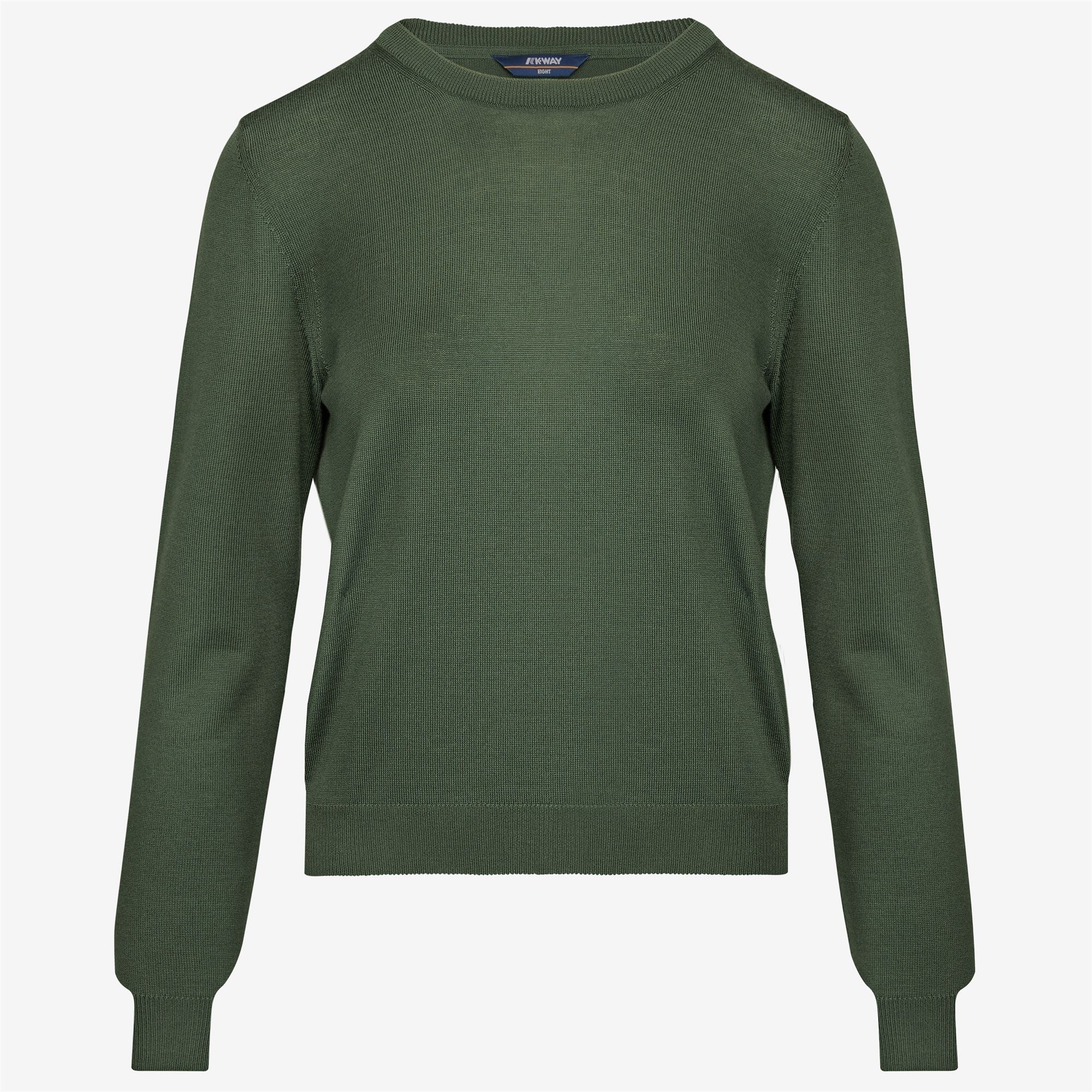 ABBI MERINO - KNITWEAR - Pull  Over - Woman - GREEN LAUREL
