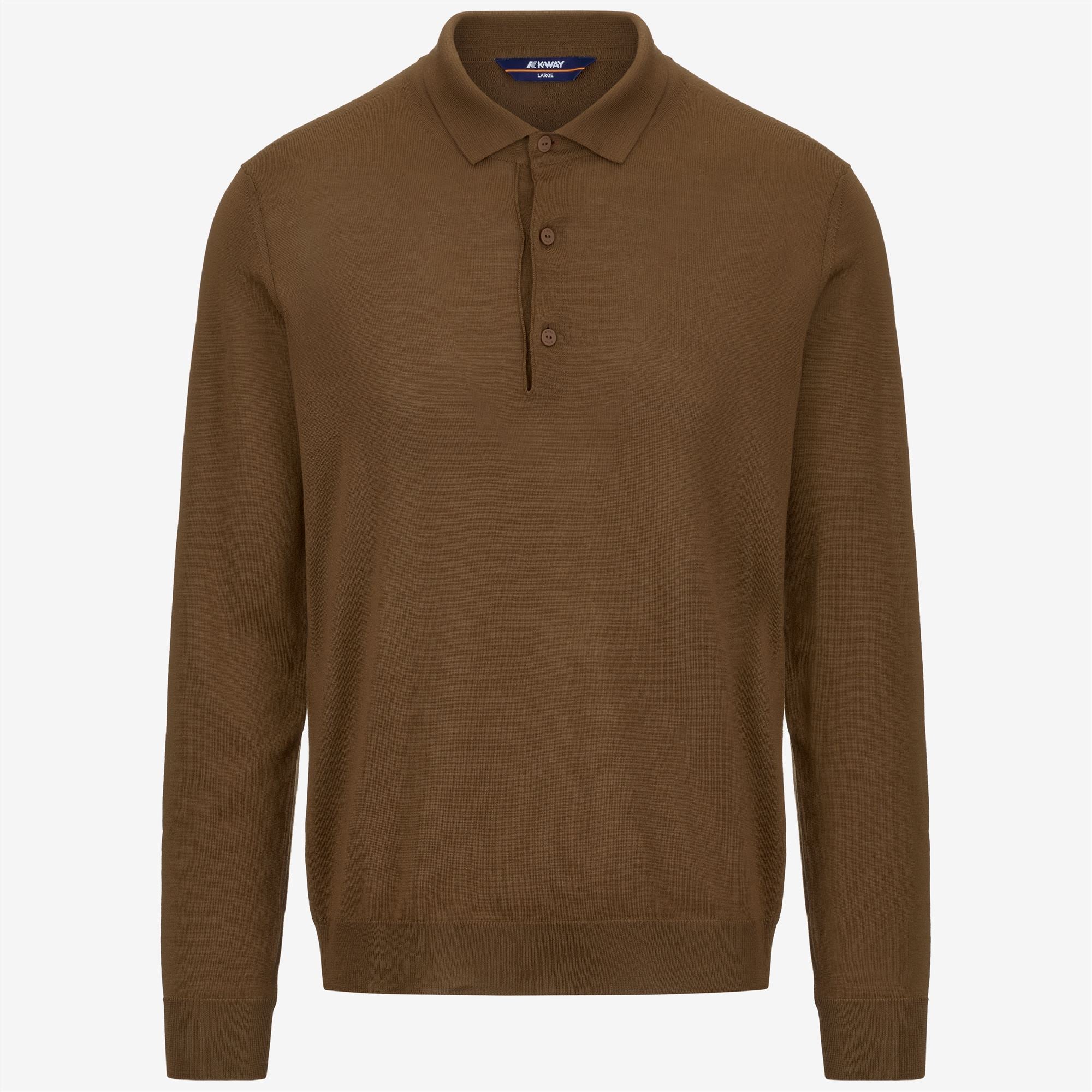 REY WOOL MERINO BLEND - KNITWEAR - Pull  Over - Man - BROWN TOFFEE