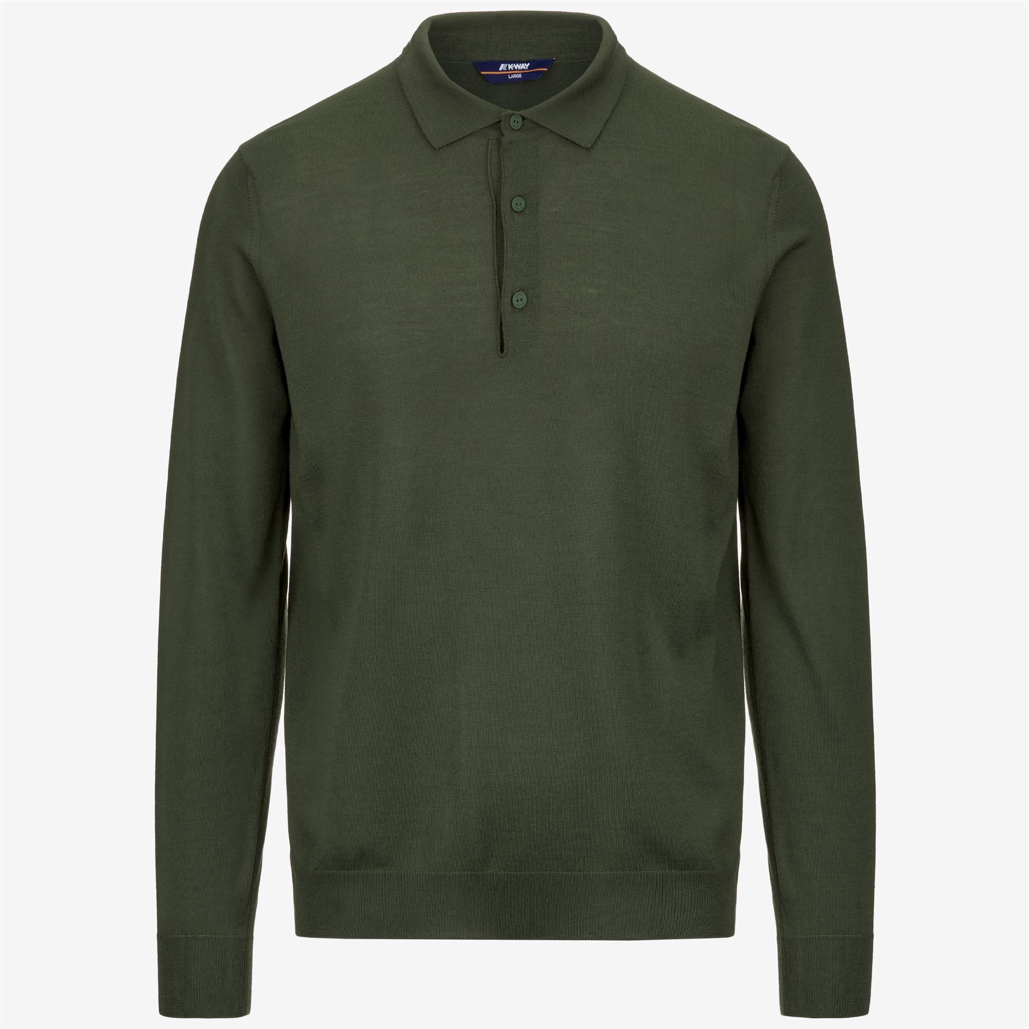 REY WOOL MERINO BLEND - KNITWEAR - Pull  Over - Man - GREEN BLACK FOREST