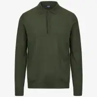 REY WOOL MERINO BLEND - KNITWEAR - Pull  Over - Man - GREEN BLACK FOREST