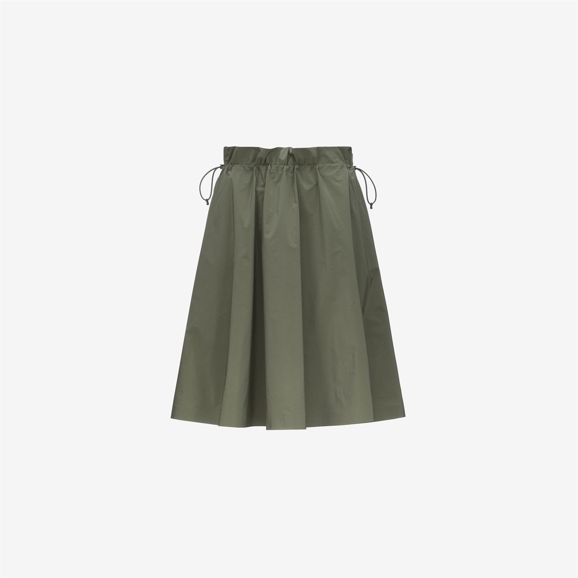 GAELA PEACH COTTON LIKE - Skirts - Longuette - Woman - GREEN LICHEN