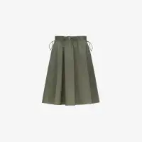 GAELA PEACH COTTON LIKE - Skirts - Longuette - Woman - GREEN LICHEN