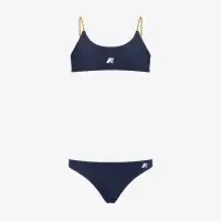 P. SCARLETT REVERSIBLE BEACH - Bathing Suits - Bikini - Girl - BLUE DEPTH-VIOLET SHEER