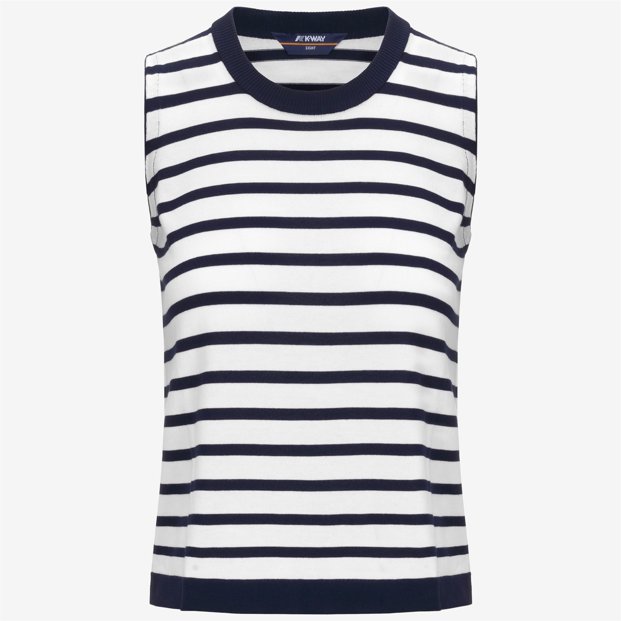 GERI STRIPES - KNITWEAR - Vest - Woman - WHITE-BLUE DEPTH