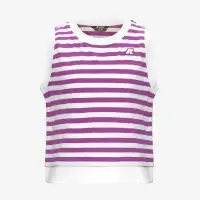 P. ODELLE STRIPES JERSEY - T-ShirtsTop - Top - Girl - WHITE-VIOLET