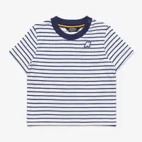 E. PETE SET STRIPES JERSEY - SETS - Shorts / T-Shirt - Kid unisex - WHITE-BLUE DEEP COBALT