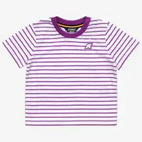 E. PETE SET STRIPES JERSEY - SETS - Shorts / T-Shirt - Kid unisex - WHITE-VIOLET