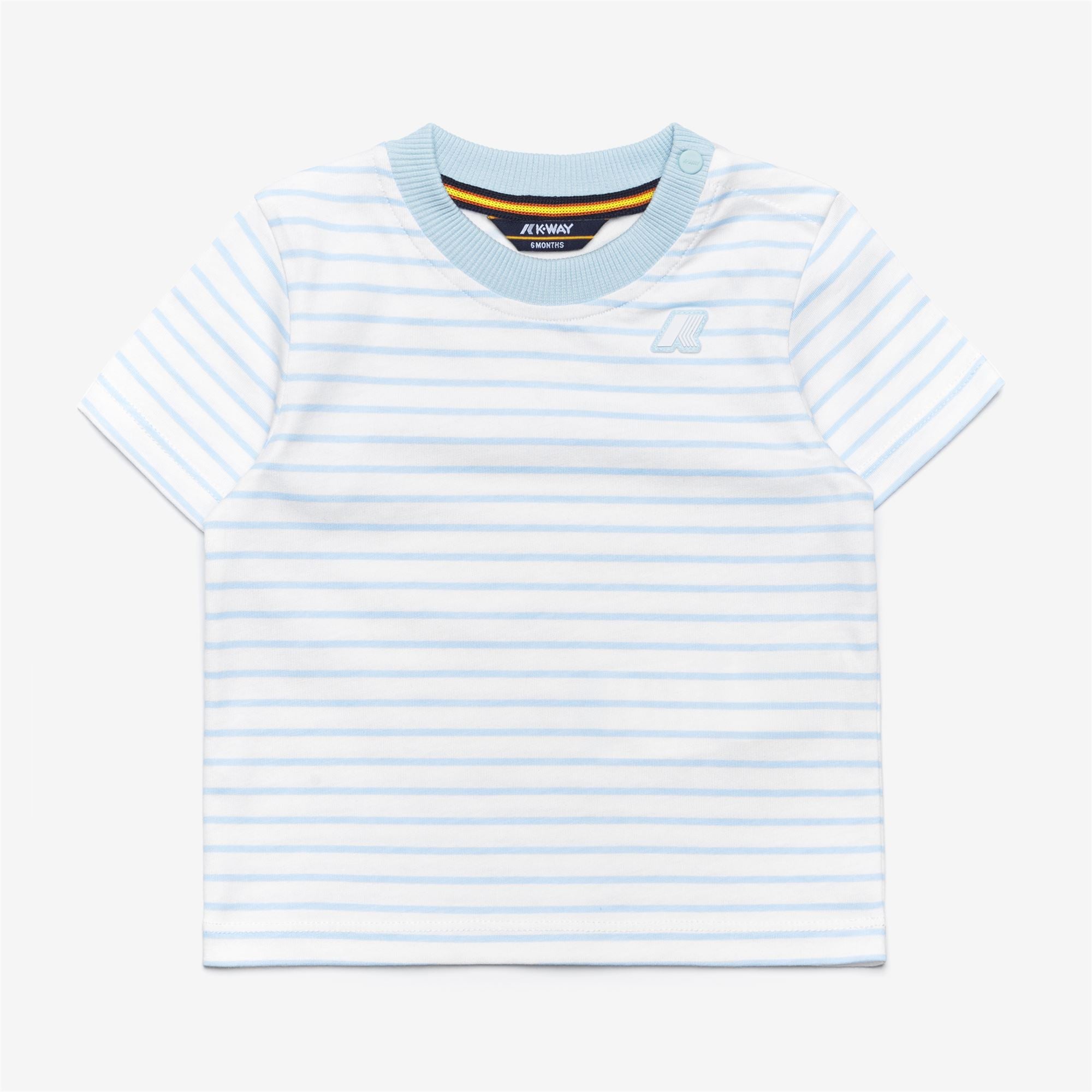 E. PETE SET STRIPES JERSEY - SETS - Shorts / T-Shirt - Kid unisex - WHITE-BLUE BABY