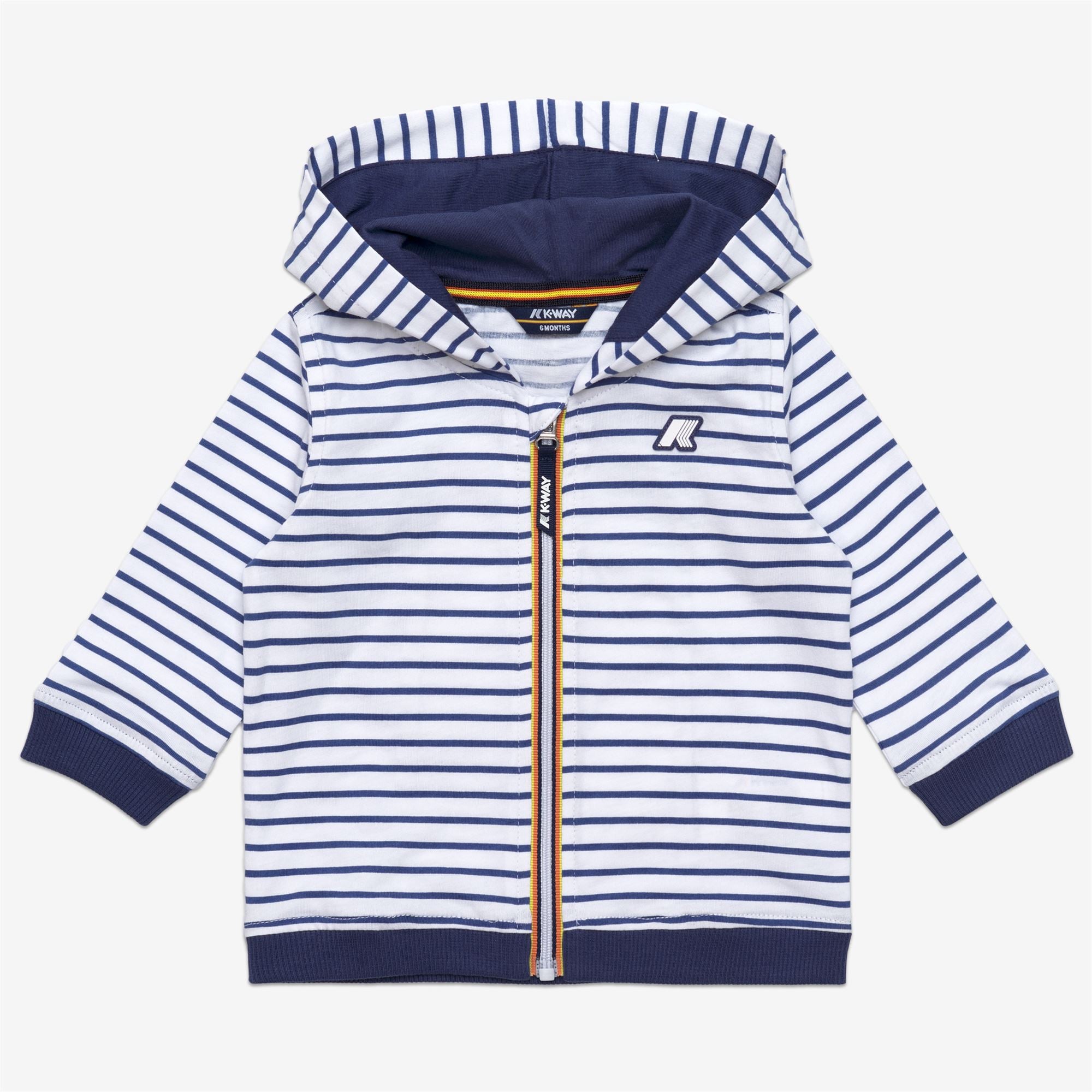 E. ANTHONY SET STRIPES JERSEY - SETS - Pants  / Sweater - Kid unisex - WHITE-BLUE DEEP COBALT