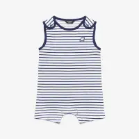 E. BABELLE STRIPES JERSEY - T-ShirtsTop - BODY - Kid unisex - WHITE-BLUE DEEP COBALT