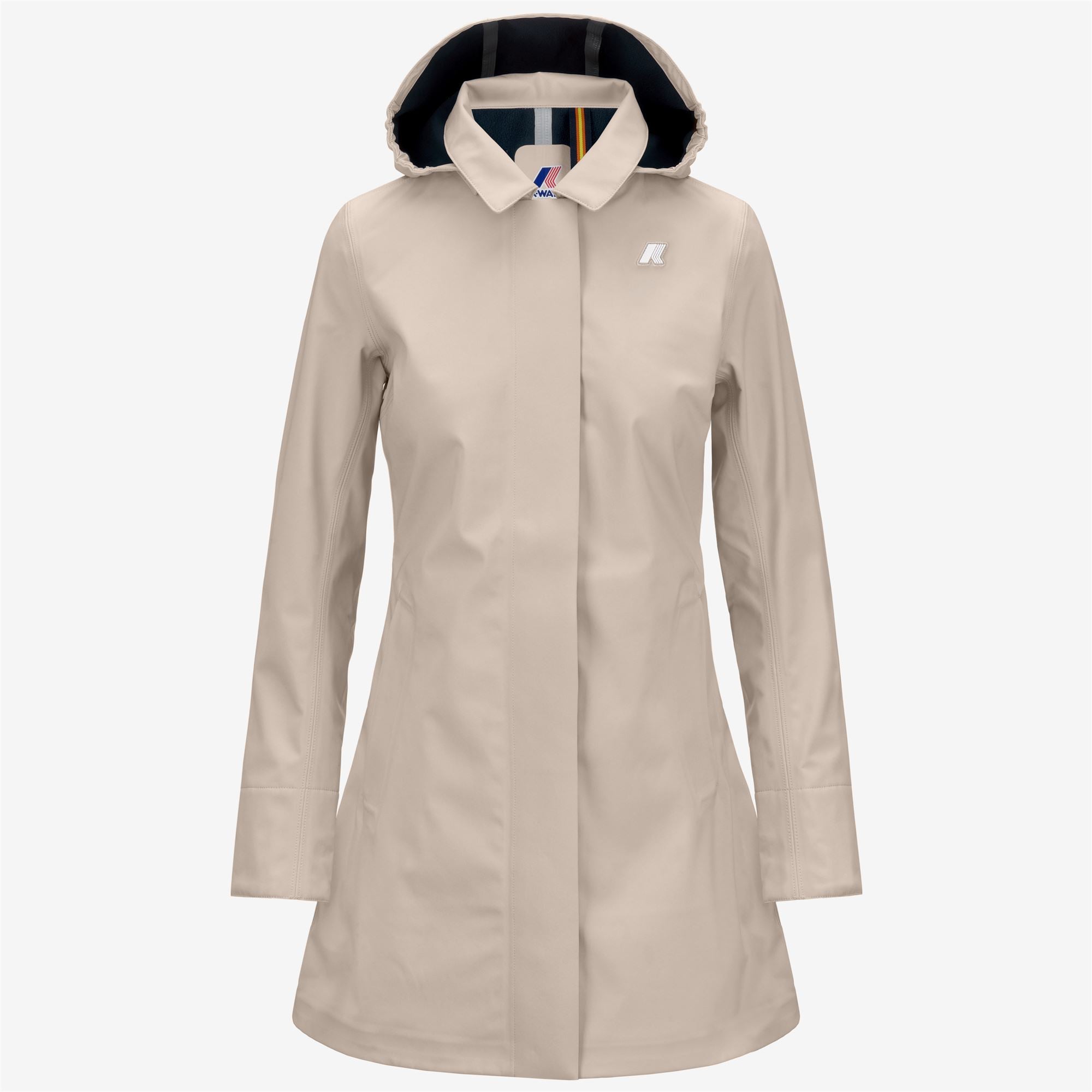 MATHY BONDED - Jackets - 3/4 LENGTH - Woman - BEIGE G-BLUE D