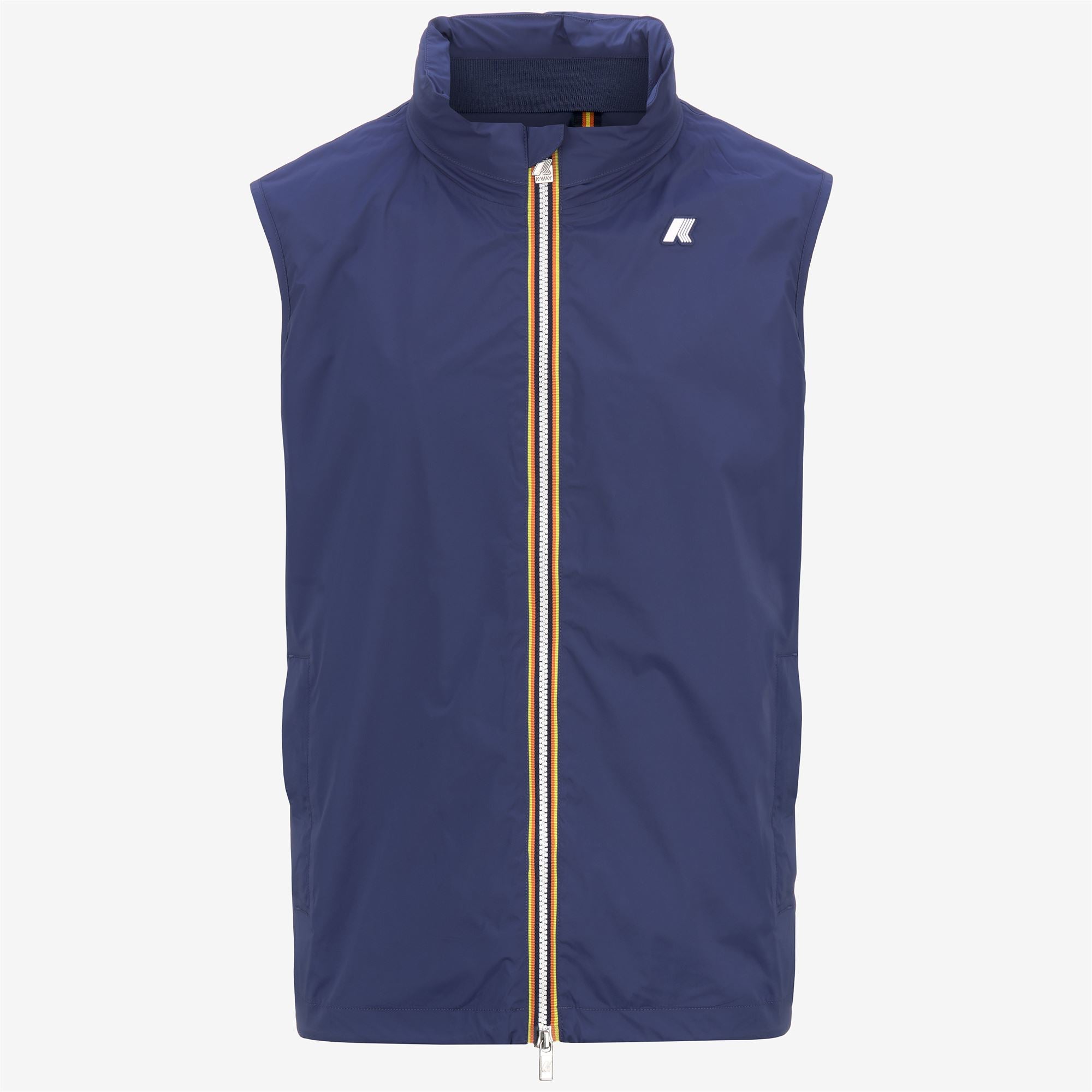 VALEN STRETCH NYLON JERSEY - Jackets - Vest - Man - BLUE DEEP COBALT