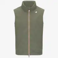 VALEN STRETCH NYLON JERSEY - Jackets - Vest - Man - GREEN LICHEN