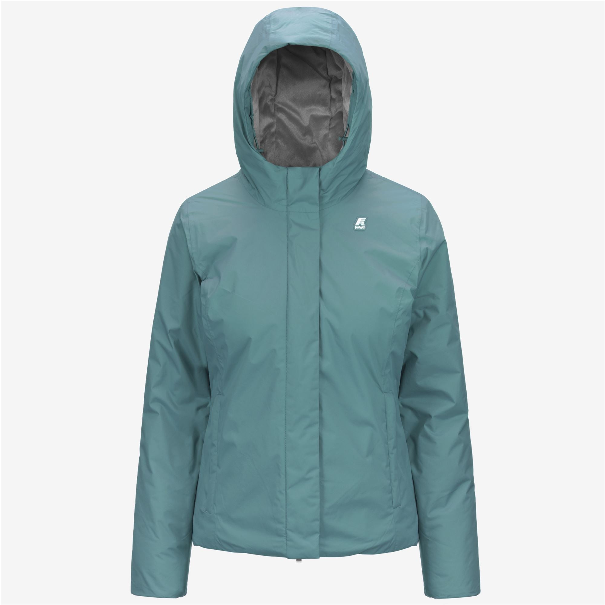 LILY MICRO RIPSTOP MARMOTTA - Jackets - Short - Woman - GREEN A-GREY B