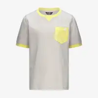 P. SIGUR REVERSIBLE SLEEVE JERSEY - T-ShirtsTop - T-Shirt - Boy - BEIGE LT-GREEN ACACIA