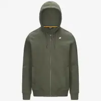 ANTHONY FRENCH TERRY - Fleece - Jacket - Man - GREEN LICHEN