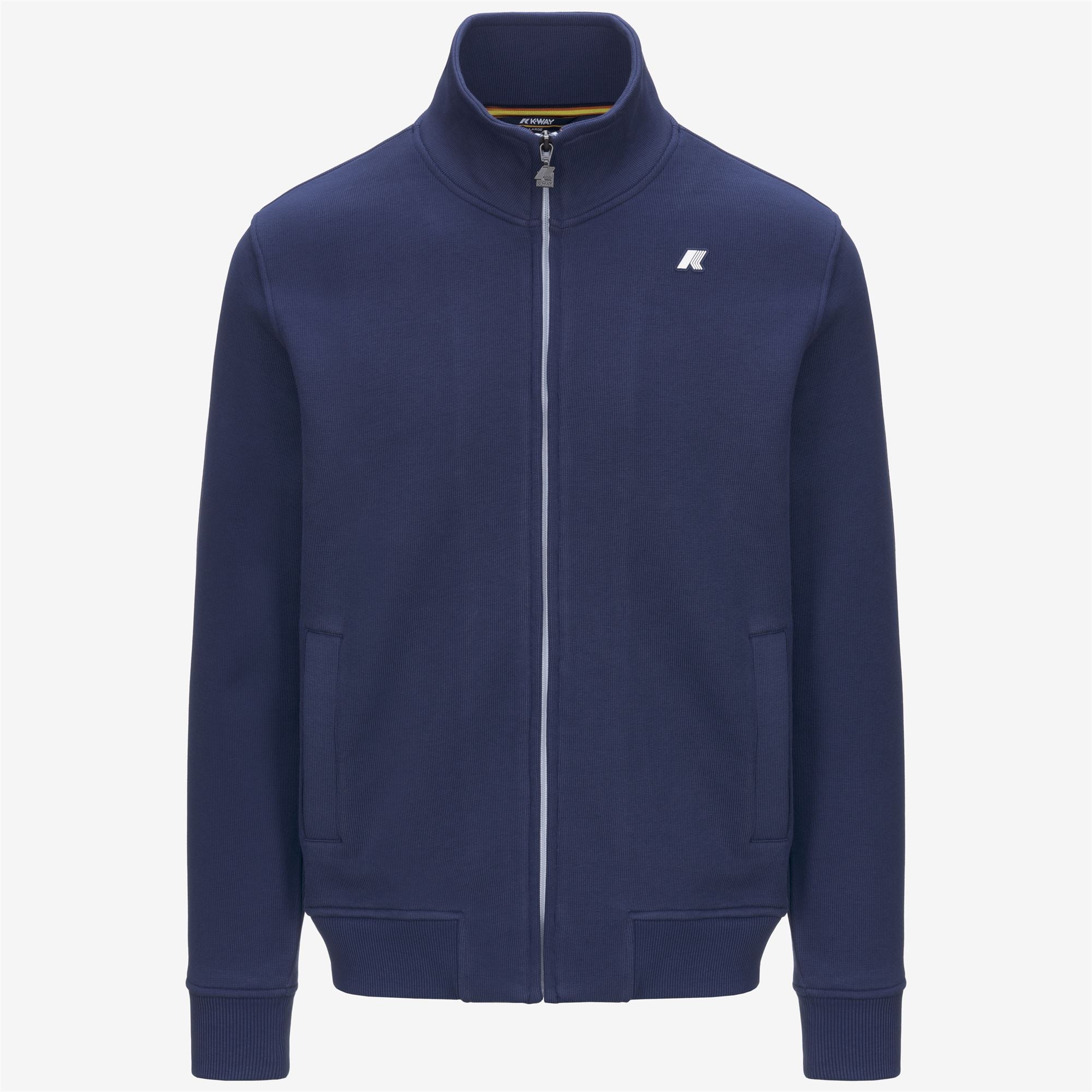 FINN FRENCH TERRY - Fleece - Jacket - Man - BLUE DEEP COBALT
