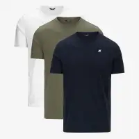 ODOM ROUND SLEEVES THREE PACK - T-ShirtsTop - T-Shirt - Man - BLUE DEPTH-GREEN LICHEN-WHITE