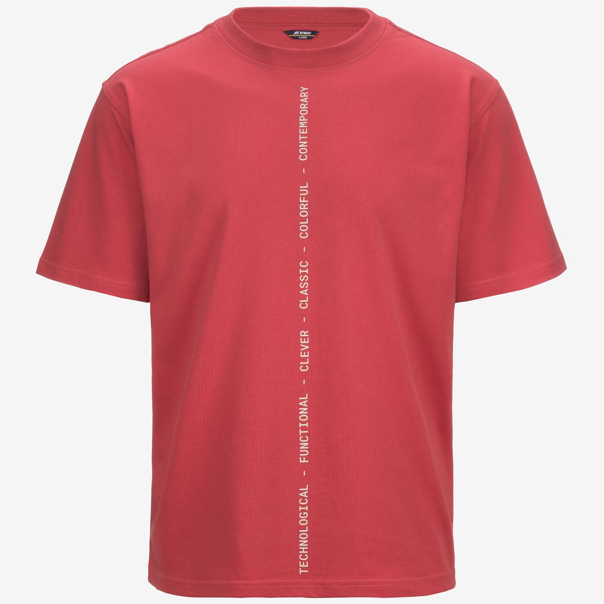 SOLO IDENTITY LETTERING JERSEY - T-ShirtsTop - T-Shirt - Man - RED JASPER