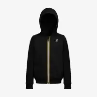 P. LE VRAI ARNEL POLY COTTON - Fleece - Jacket - Kid unisex - BLACK PURE