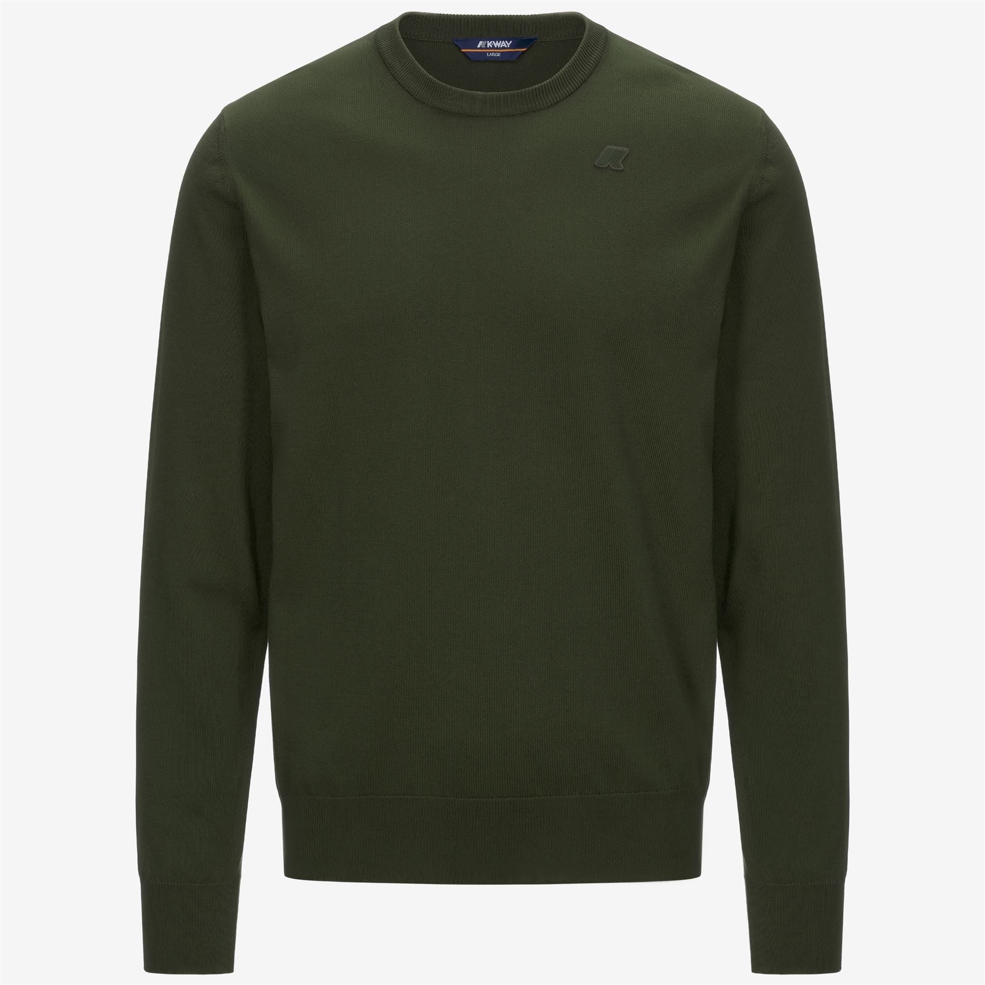 SEBASTIEN COTTON PS - KNITWEAR - Pull  Over - Man - GREEN AFRICA