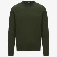 SEBASTIEN COTTON PS - KNITWEAR - Pull  Over - Man - GREEN AFRICA
