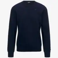 SEBASTIEN COTTON PS - KNITWEAR - Pull  Over - Man - BLUE DEPTH