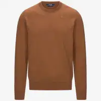 SEBASTIEN COTTON PS - KNITWEAR - Pull  Over - Man - BROWN BRAN