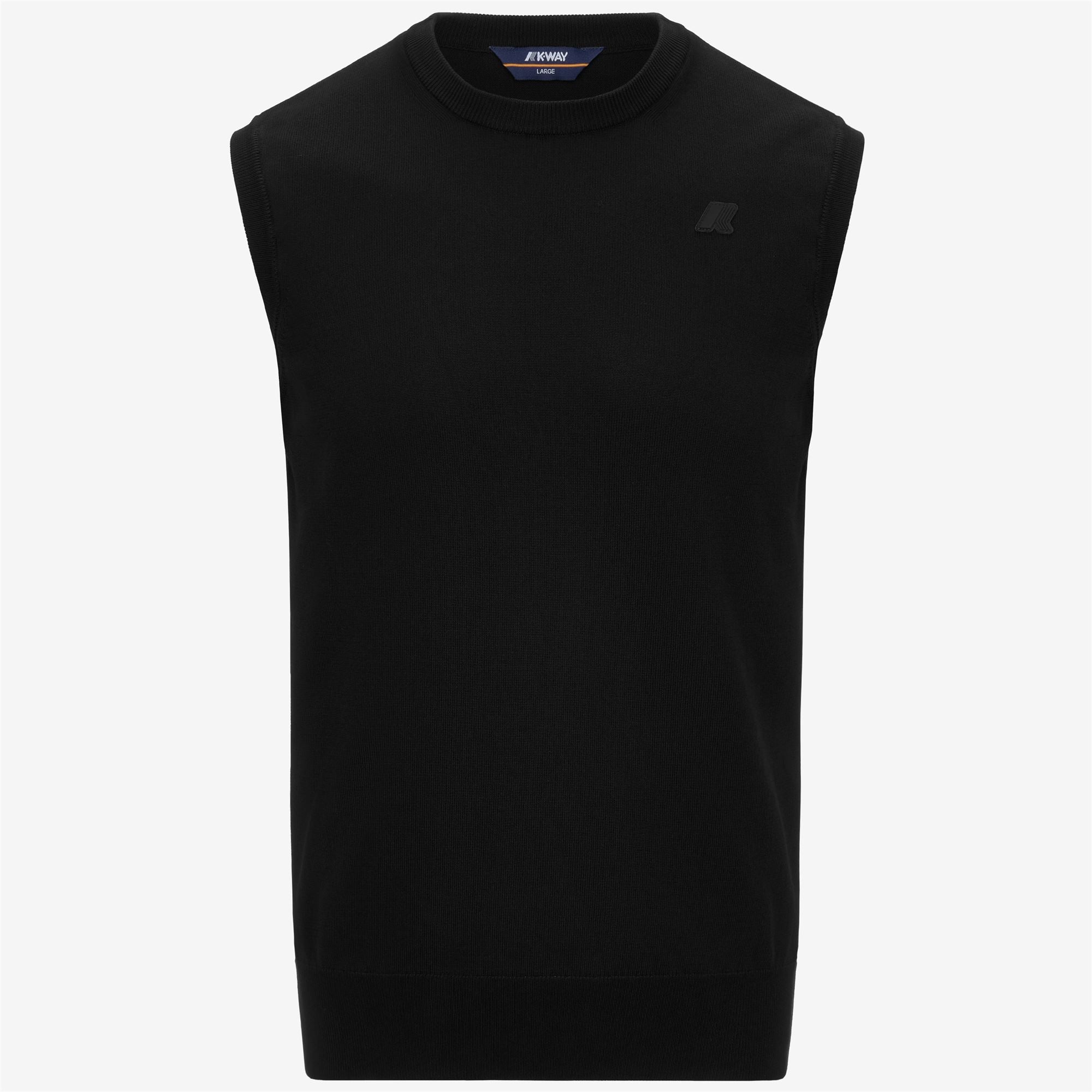 JEANO COTTON PS - KNITWEAR - Vest - Man - BLACK PURE
