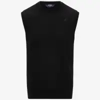 JEANO COTTON PS - KNITWEAR - Vest - Man - BLACK PURE