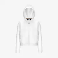 P. RENA INTERLOCK - Fleece - Jacket - Girl - WHITE