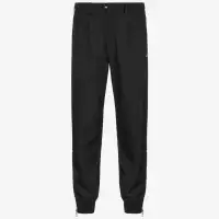 LEOPOLD STRETCH DOT - Pants - Sport Trousers - Unisex - BLACK PURE