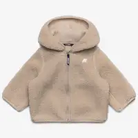 E. JANNE POLAR - Fleece - Hoodie Full Zip - Kid unisex - BEIGE GREY-BEIGE GREY