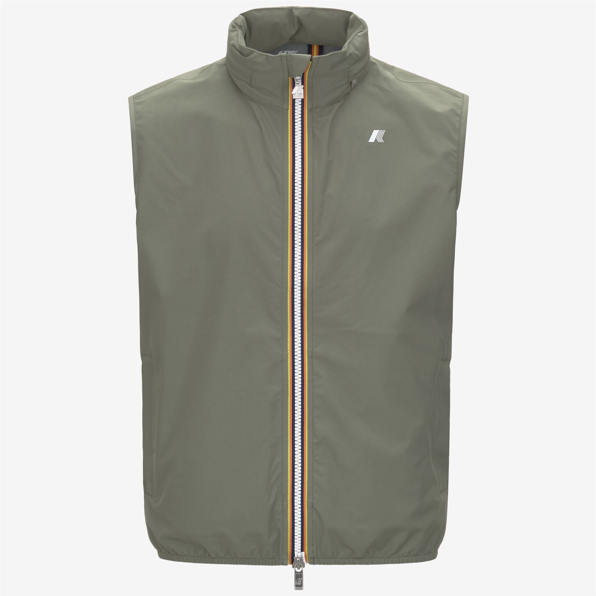 VALEN STRETCH DOT - Jackets - Vest - Man - GREEN LICHEN