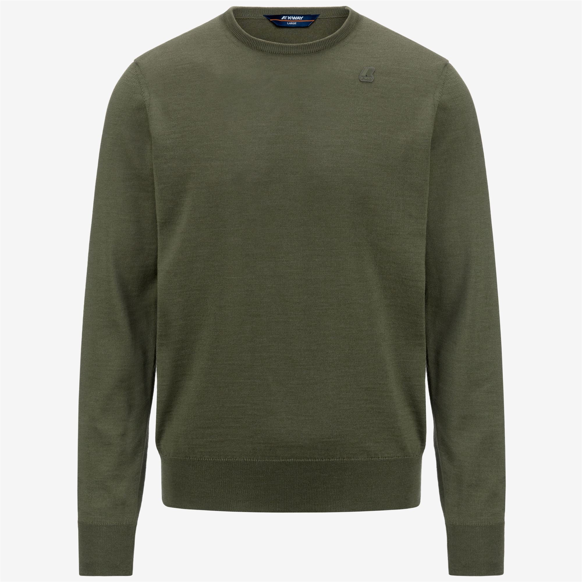 SEBASTIEN MERINO - KNITWEAR - Pull  Over - Man - GREEN SAGE