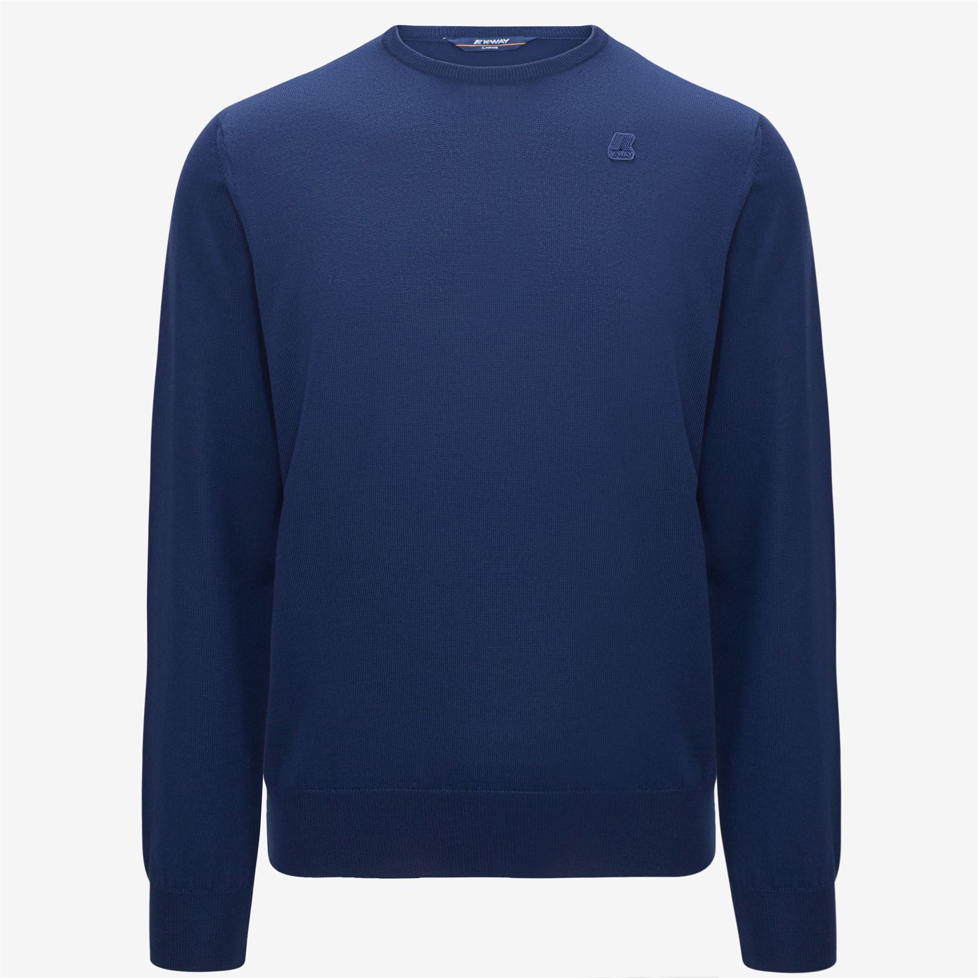 SEBASTIEN MERINO - KNITWEAR - Pull  Over - Man - BLUE MEDIEVAL
