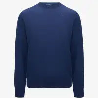 SEBASTIEN MERINO - KNITWEAR - Pull  Over - Man - BLUE MEDIEVAL