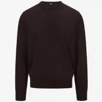SEBASTIEN MERINO - KNITWEAR - Pull  Over - Man - BROWN MOLE