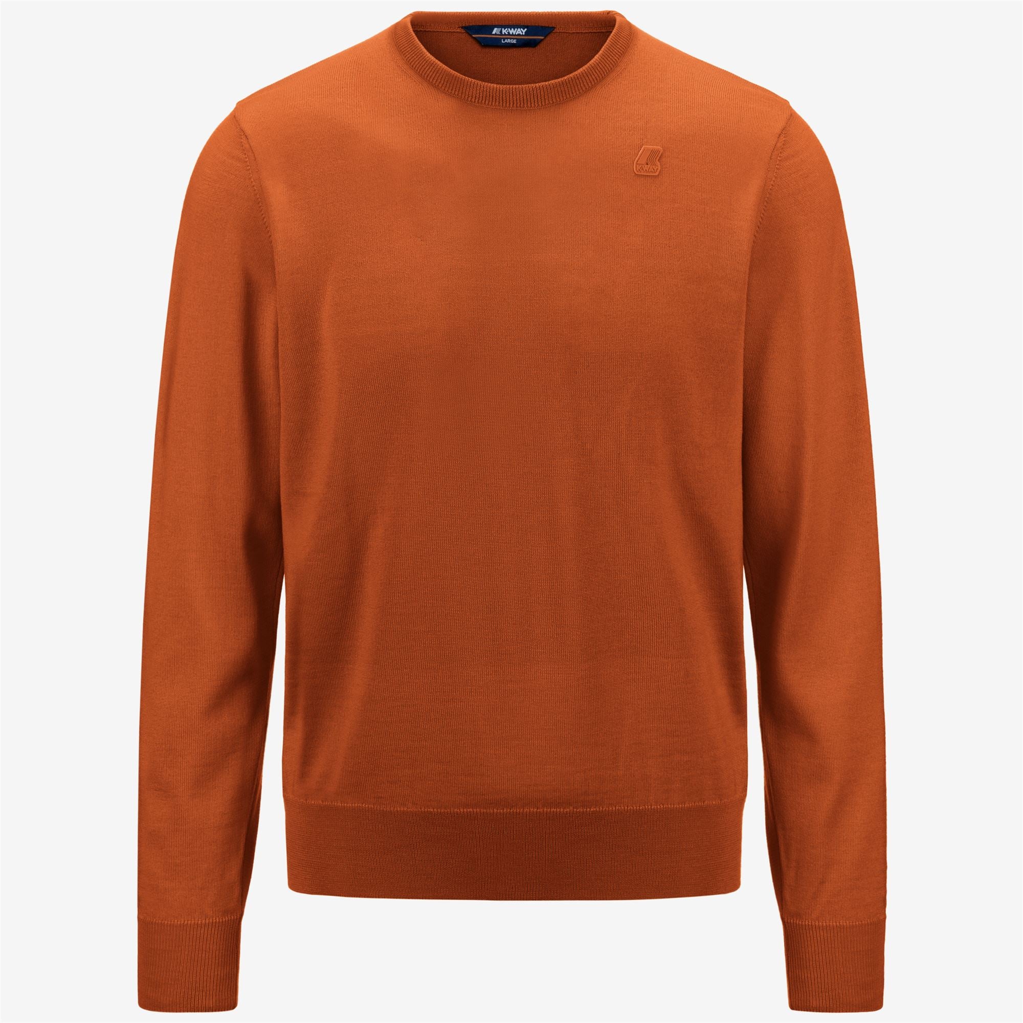 SEBASTIEN MERINO - KNITWEAR - Pull  Over - Man - ORANGE PUMPKIN