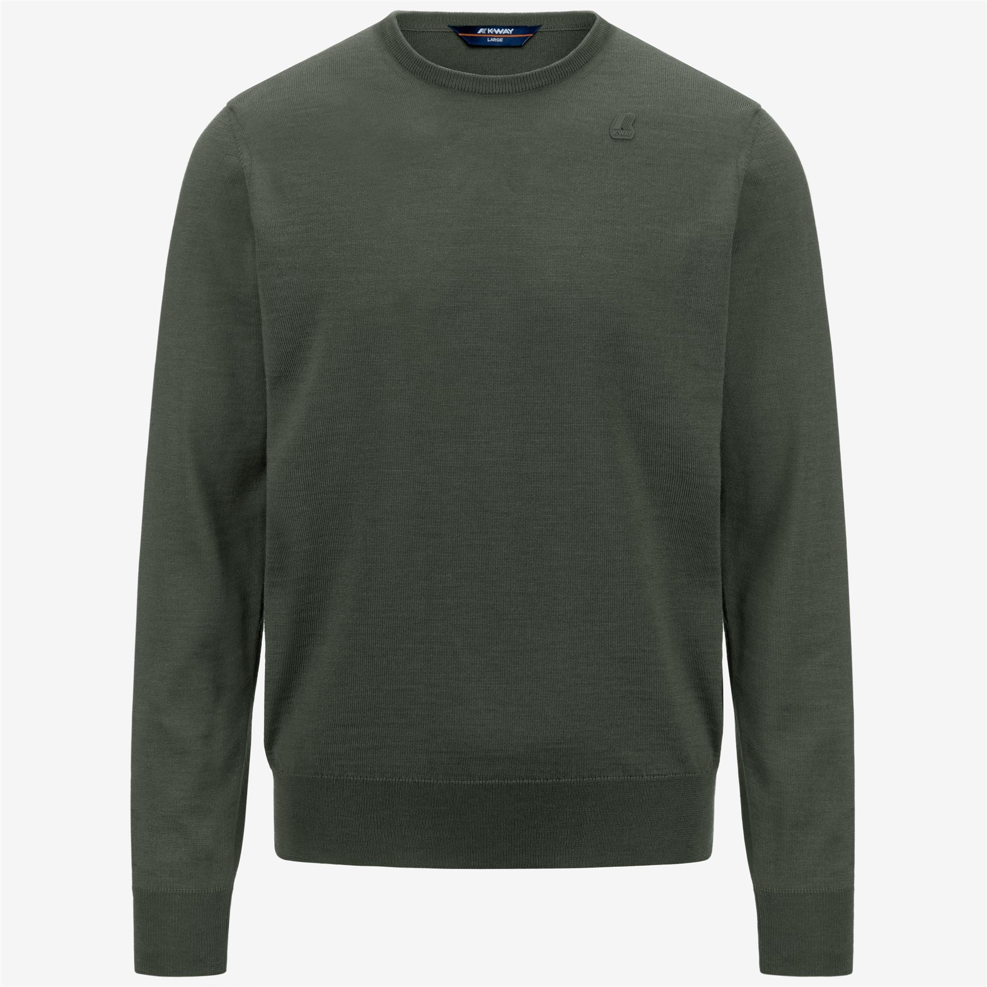 SEBASTIEN MERINO - KNITWEAR - Pull  Over - Man - GREEN BLACKISH
