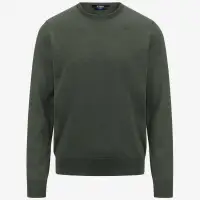 SEBASTIEN MERINO - KNITWEAR - Pull  Over - Man - GREEN BLACKISH