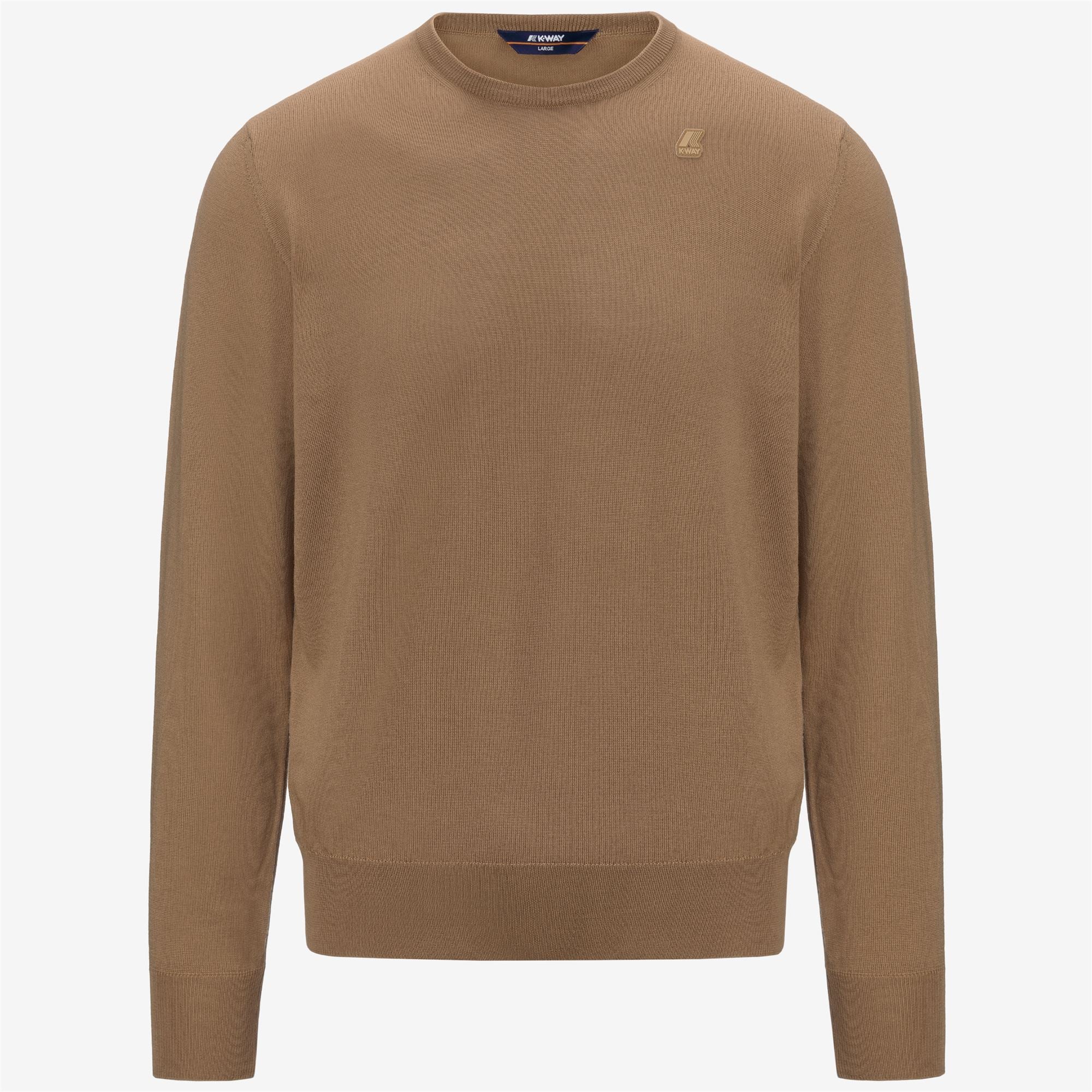 SEBASTIEN MERINO - KNITWEAR - Pull  Over - Man - BROWN CARTOUCHE