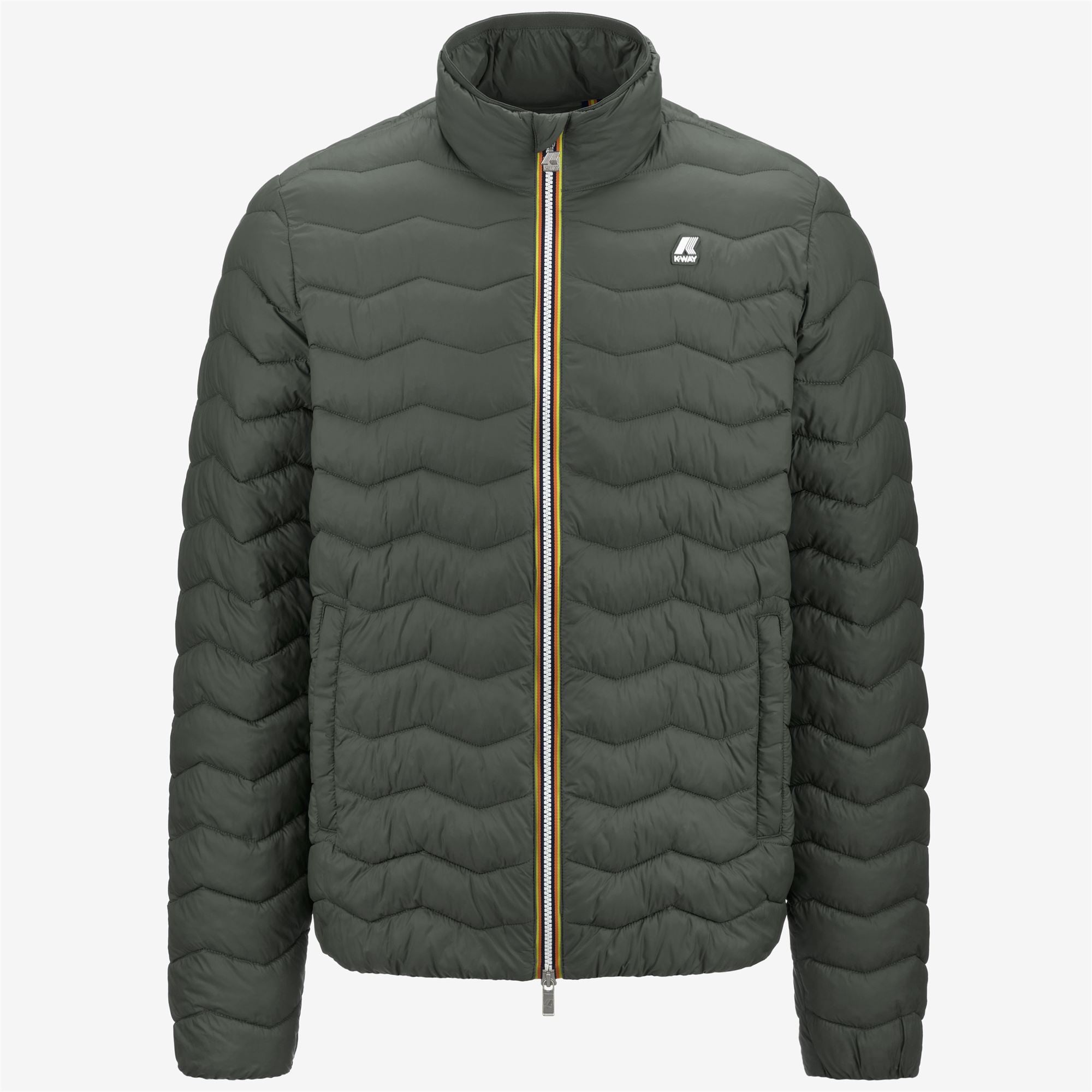 VALENTINE QUILTED WARM - Jackets - Short - Man - GREEN BLACKISH
