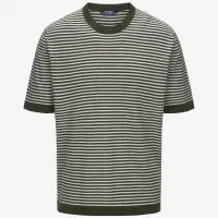 COMBE STRIPES - KNITWEAR - Pull  Over - Man - GREEN AFRICA-BEIGE LT