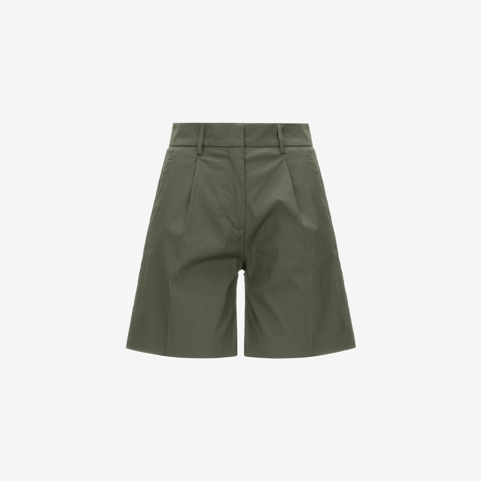 NIVE TWILL TECH - Shorts - CHINO - Woman - GREEN LICHEN