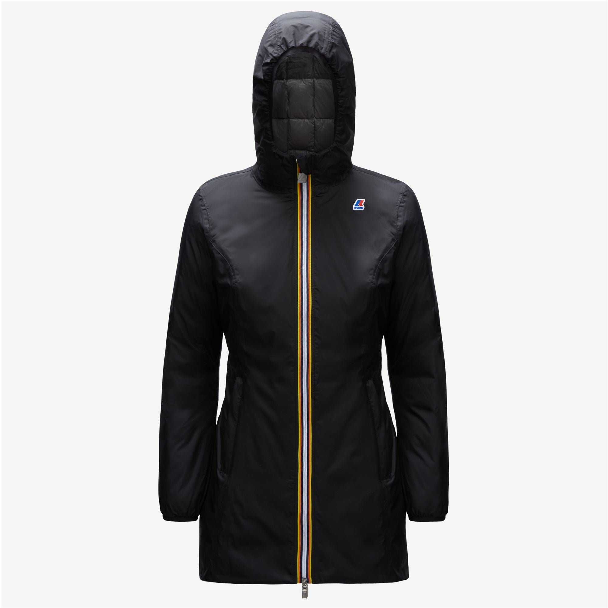 DENISE THERMO PLUS.2 REVERSIBLE - Jackets - 3/4 LENGTH - Woman - BLACK PURE-GREY MD STEEL