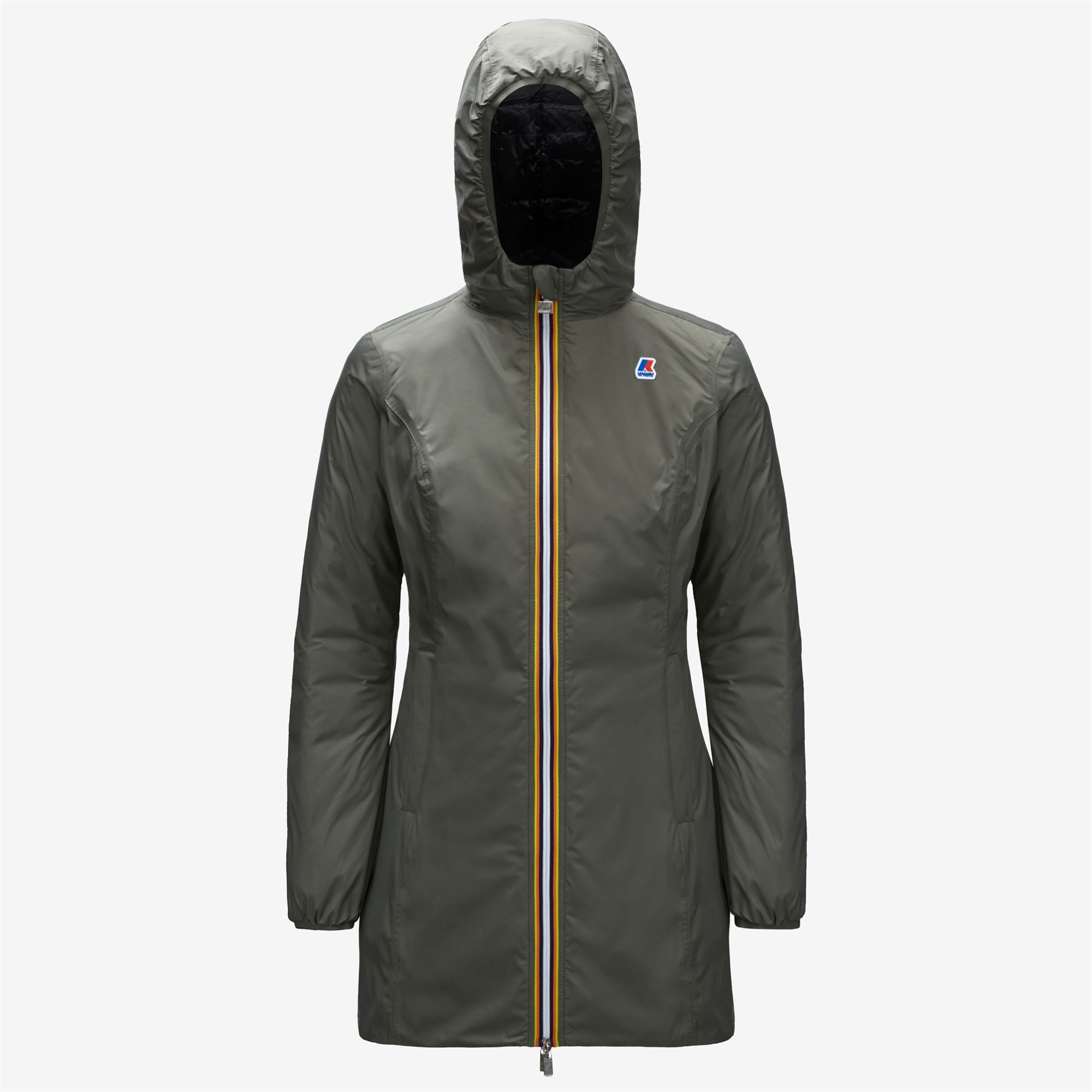 DENISE THERMO PLUS.2 REVERSIBLE - Jackets - 3/4 LENGTH - Woman - GREEN BLACKISH-BLACK PURE