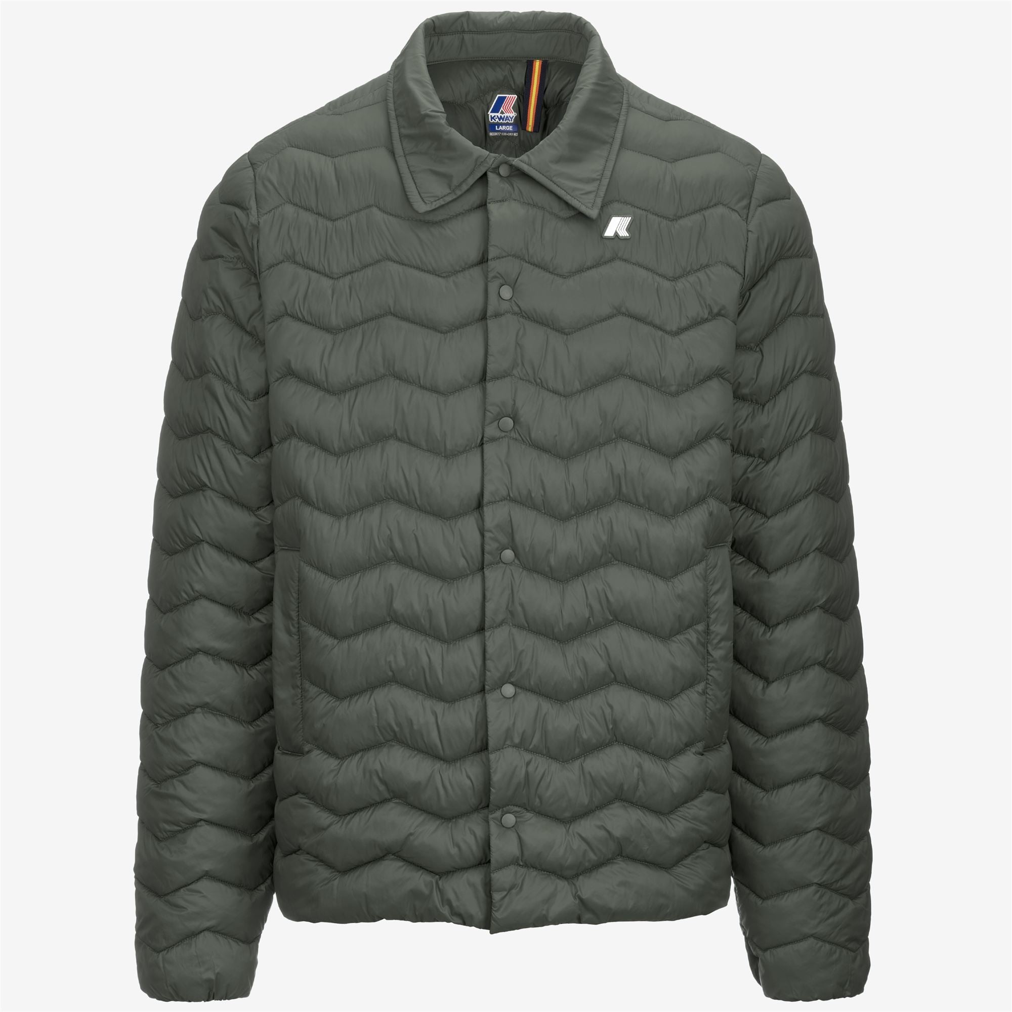 BRUNO QUILTED WARM - Jackets - Short - Man - GREEN BLACKISH
